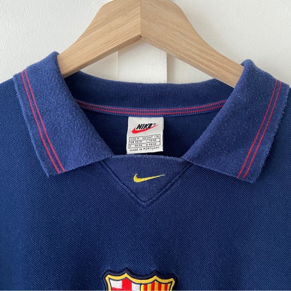 Vintage 90’s Nike Barcelona Centre logo top white tag - Size M - Picture 3 of 14